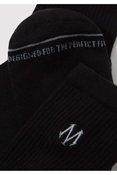 Mavi Бродирани спортни чорапи с лого, унисекс, ЧЕРНИ