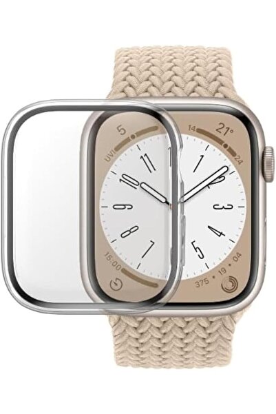 Panzer Glass واقي شاشة كامل الجسم من بانزر جلاس مع طبقة D3O لساعة أبل سيريس 9 (45 مم) - شفاف