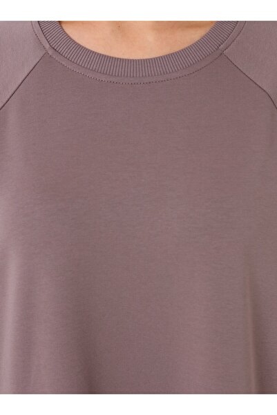 Benin Soft Buttoned Hijab Dress - Dark Mink -