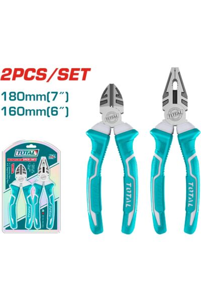 TOTAL 2 Pcs pliers set THT1K0201