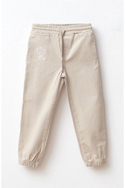 Haribo Boy's Gabardine Jogger Pants Cream Gb501