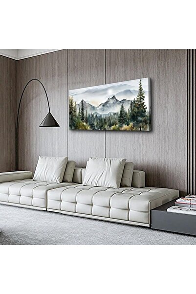 Emoda home Trove لوحة فنية جدارية مؤطرة من القماش (60×120 سم) لمناظر جبلية تج...