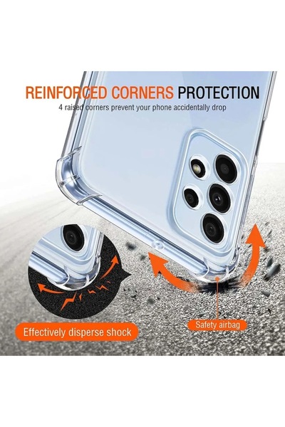 bzstore Shockproof Silicone Transparent Case for Samsung Galaxy A23 (4G/5G)