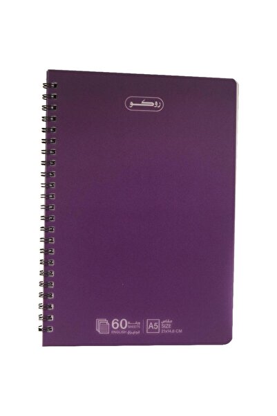 Roco Notebook A5 60 Sheets Double Ruled Purple