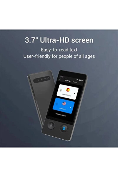 Generic W 12 AI Voice Translator | 130+ Languages | 98% Accuracy | 0.5 s Quick Response | Photo Translation