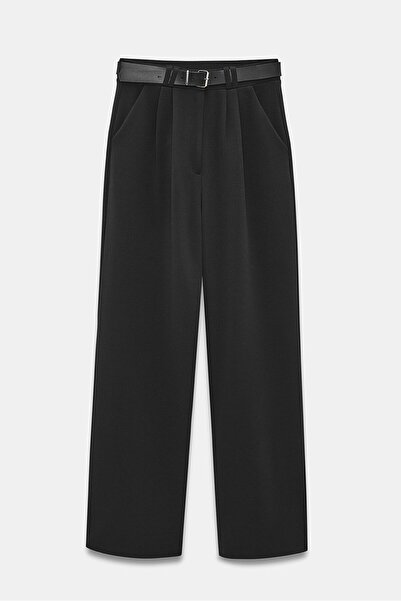 Saade Women's High Waist Stretch Fabric Palazzo Pants - Belted