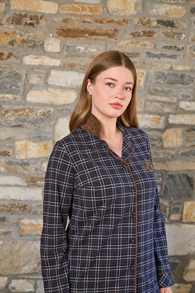 Cossy By Aqua Plaid Pattern Front Buttoned Pajama Set Cossybyaqua 26264-46