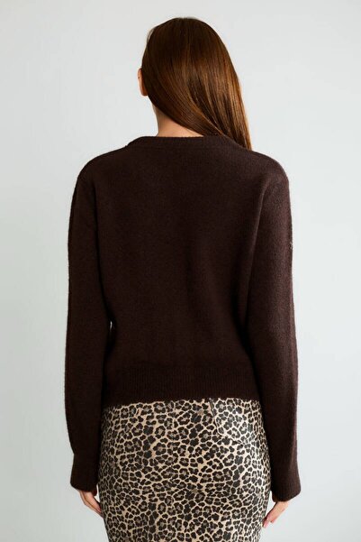 cemo Office Chic Buttoned Long Sleeve Knitwear Jacket