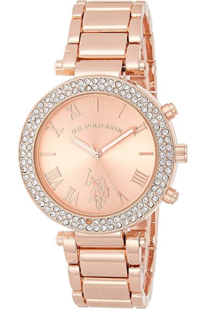 U.S. Polo Assn. USC40170 Women Quartz Rose Gold-Toned Dress Watch