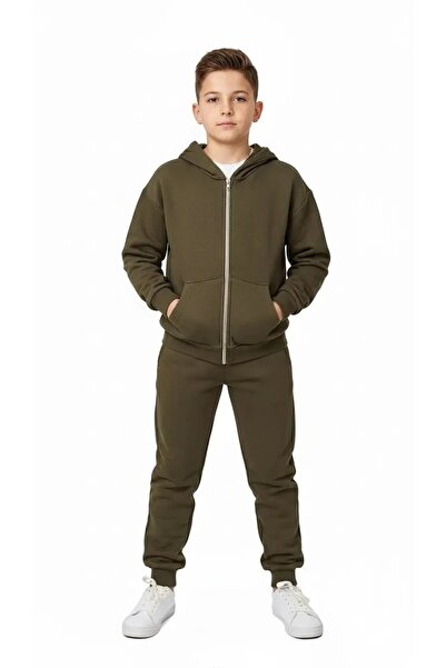 Ahsenimbebe Σετ αθλητικής φόρμας με χοντρό φερμουάρ για αγόρια