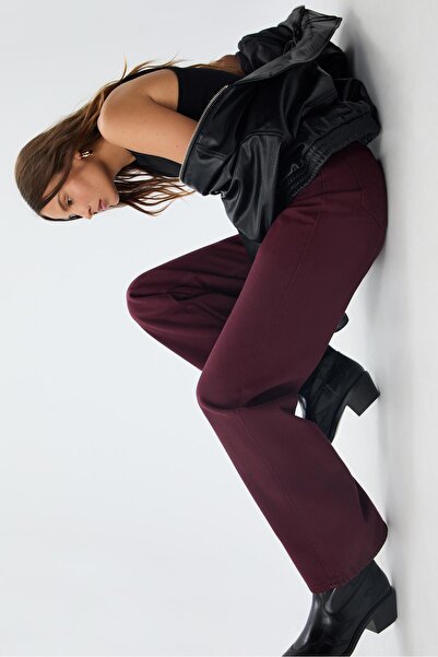 Stradivarius D92 straight geniş paça jean