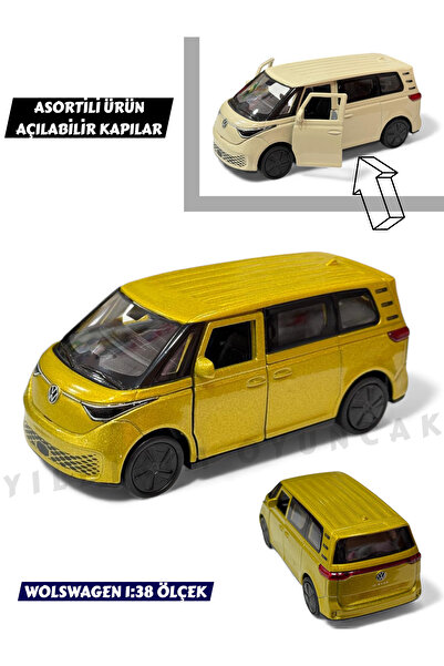 YILDIRIM OYUNCAK 1:38 Ölçek Koleksiyonluk Metal Oyuncak Araba 12 cm - Volkswa...