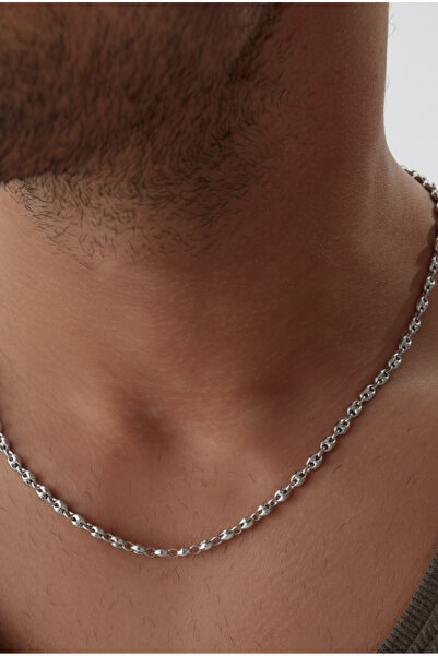 Ricco Jewellery 925 Ayar Gümüş Gemici İtalyan Kolye