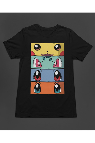 Bumeta Pokemon All Caracters Pikachu Bulbasaur Charizard Printed Unisex T-Shirt T-Shirt