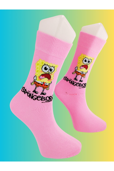 Shuttle Park Special Series Happy Colorful Spongebob Socks Fun Comfortable Stylish Design Style Socks