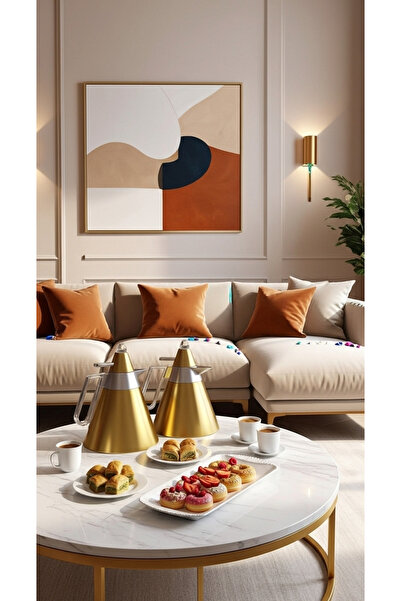 Generic 1 liter/700 ml tea and coffee thermos set with an elegant design