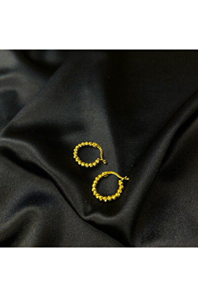 Arpaş 14 Ayar Klasik Boncuk Halka Küpe