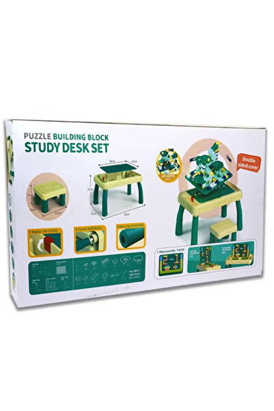 Fitness World Multifunctional building block table with chair, educational toy set for children