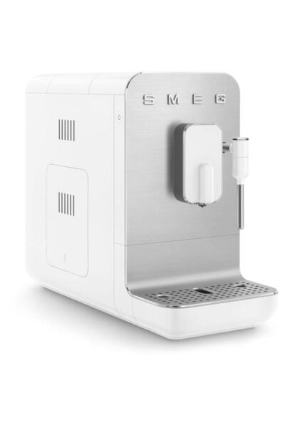 SMEG Bean to cup Coffee Machine with Milk Frother Matte White BCC12WHMUK
