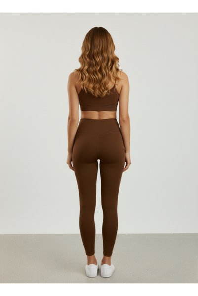 secret touch Women's High Waist Diving Fabric Shaping / Sculpting Sports Leggings