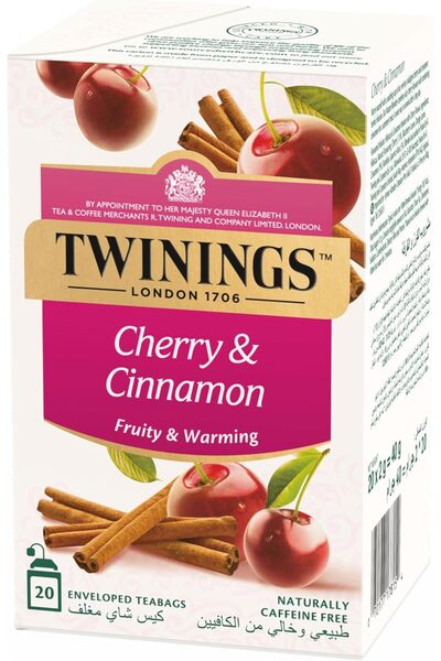 Twinings Cherry And Cinnamon Infusion, 20 Tea Bags - Pack Of 1