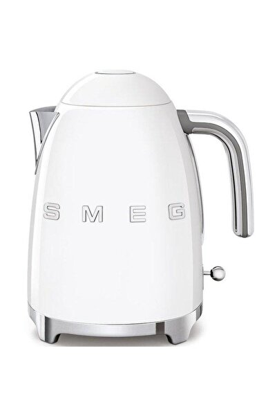 SMEG غلاية كهربائية من الفولاذ المقاوم للصدأ باللون الأسود من الخمسينيات باللون الأبيض KLF03WHUK