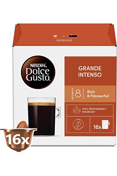 Nescafe Dolce Gusto Grande Intenso Coffee Capsules, Box of 16 Servings