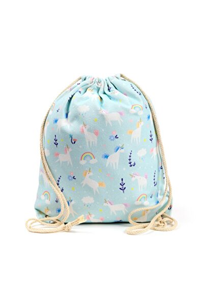Puckator Drawstring bag, cotton sports/kindergarten backpack, Unicorn Magic, unicorn theme