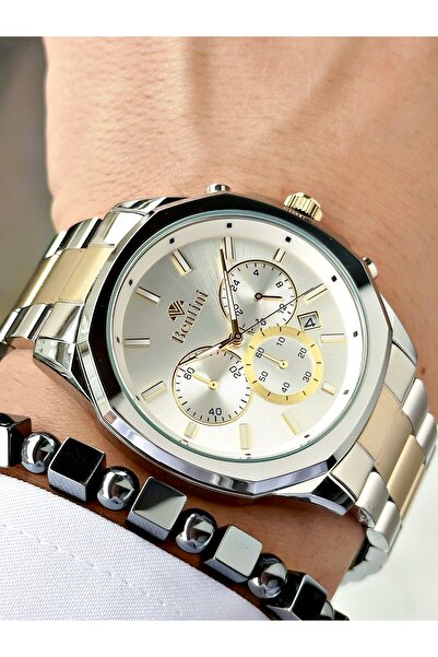 Bentini Men's Wrist Watch – Functional, Steel Band, Waterproof, 2-Year Warranty