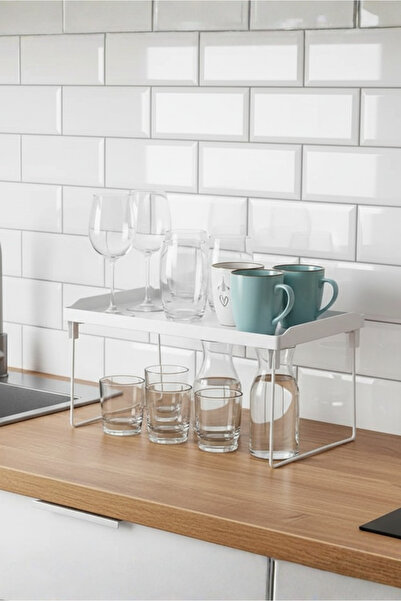 Orvila Dikdörtgen Mutfak ve Banyo Düzenleyici Raf Çok Amaçlı Organizer Raf