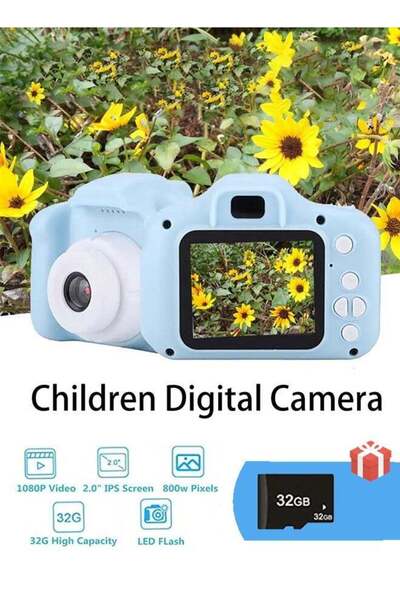 Generic Mini Digital Camera for Kids (Blue)