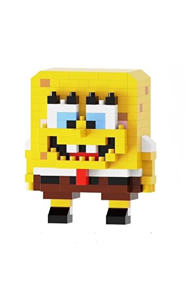 ZEKTON Sünger Bob 3D Yapboz Figürü (237 Parça) | Nano Blok Mini Bricks Seti K...