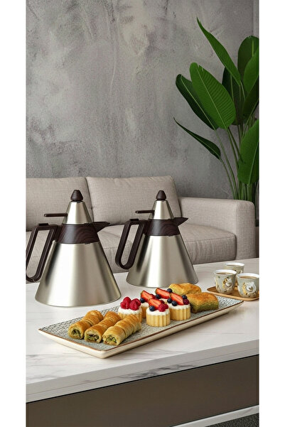 Generic 1 liter/700 ml tea and coffee thermos set with an elegant design