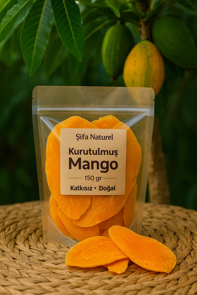 Velit Şemin Şifa Naturel Şifa Naturel Kurutulmuş Mango 150 gr – Doğal Tropika...