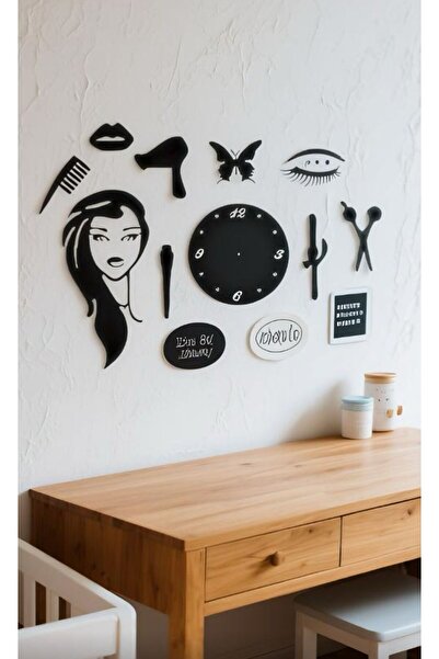 LAZORİAE Pictură murală din lemn pentru salonul berberilor pentru femei 100*140