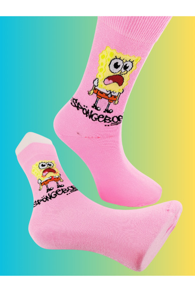Shuttle Park Special Series Happy Colorful Spongebob Socks Fun Comfortable Stylish Design Style Socks