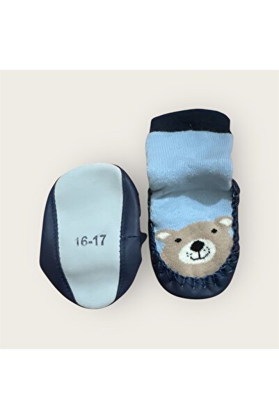 minissa baby kids Чорапи за пантофи с неплъзгаща се подметка от естествена кожа Уютни зимни пантофи