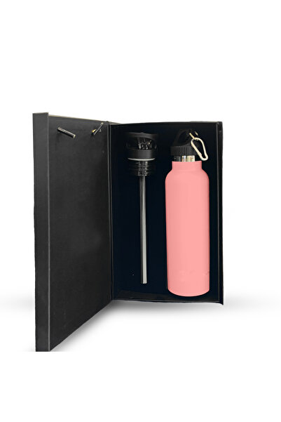 chemex co 600ml Stainless Steel Insulated Mug – Keeps drinks hot for 24 hours and cold all day. Light pink color.