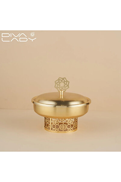 DIVA LADY A luxurious serving tray (17.5 cm diameter – 10 cm height – 10 cm base) ✨ A regal design to enhance your hospitality