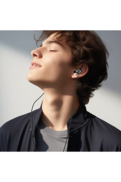 Acefast سماعات أذن سلكية بمنفذ USB-C مع ميكروفون L5، بطول كابل 1.2 متر - أسود