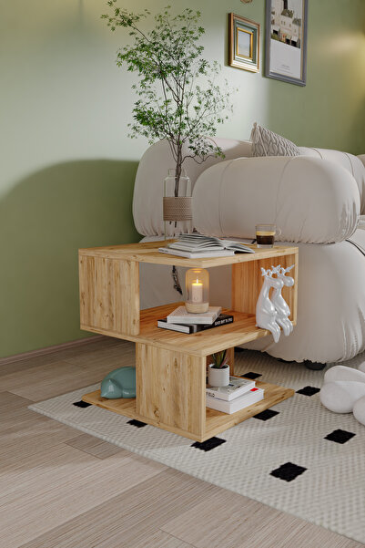 AWOX Vortex Orta Sehpa Dekoratif Sehpa Çok Amaçlı Raf