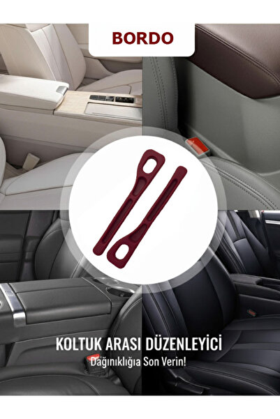 MS Garaj Araç Ön Koltuk Arası Düzenleyici 1 Çift | Esnek Boşluk Doldurucu Org...