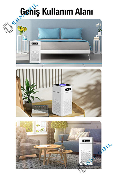 Ally Ezere Ev Ofis ve Çocuklar için Geniş Alan Ultrasonik Hava Temizleme Kötü...