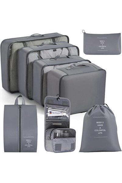 ECVV 8 Set Packing Cubes for Suitcases - Luggage Packing Organizers