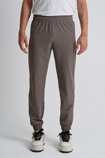 Shooter Sportswear Toprak Paça Men's Standard Fit Tracksuit Bottoms with Elastic Waist, Lace-Up, Zipper Pockets