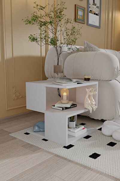 AWOX Vortex Orta Sehpa Dekoratif Sehpa Çok Amaçlı Raf