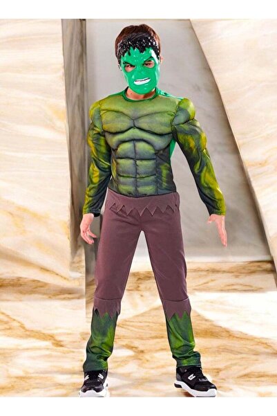 Toybox فستان مريح لشخصية البطل الخارق هالك للأطفال من عمر 5 إلى 6 سنوات