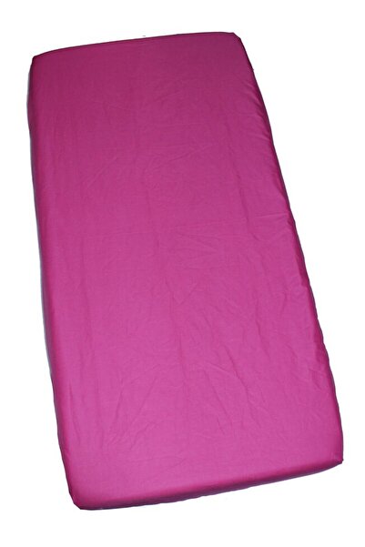 PRICHINDEL cearșaf cu elastic, pătuț 120x60 cm, roz închis