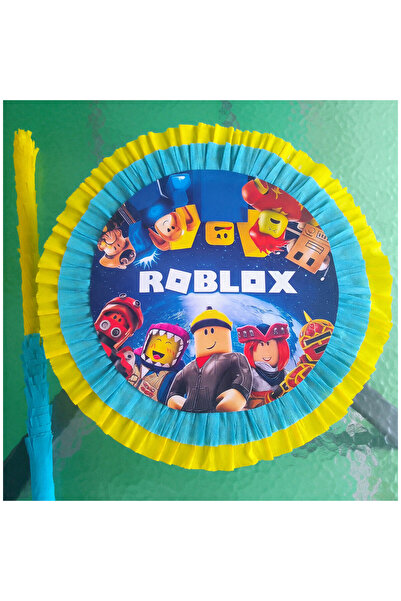 HappyHit Pinata rotundă Roblox cu băț – petrecere pentru copii cu jucători – ...