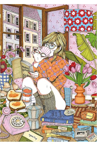 EDUCA Time For My Self 1000-piece Jigsaw Puzzle with Glue, 26.8 x 18.9 in (Model 19557)